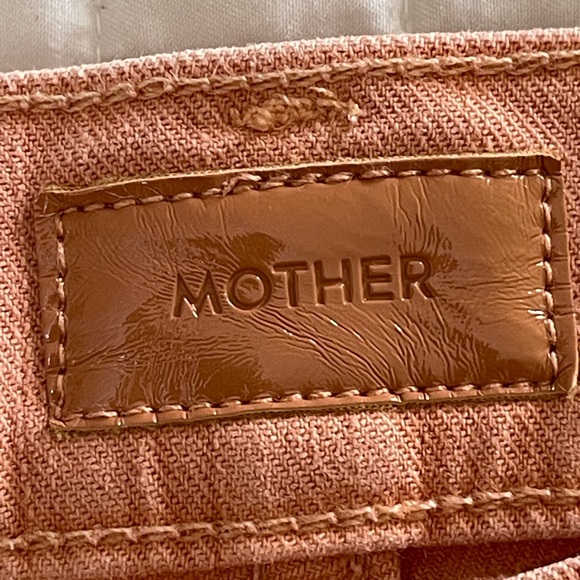 MOTHER THE DITCHER CROP Chalk Terracotta size 28 - Picture 4 of 14